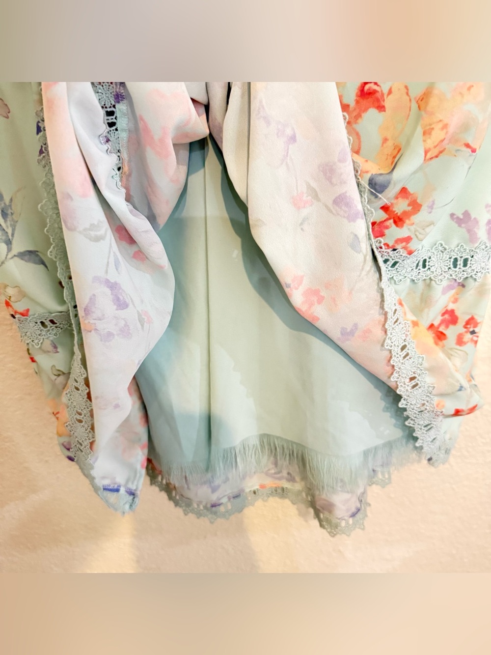 Alice + Olivia Karolina Crochet Floral Blue dress - Picture 11 of 16